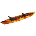 Alibaba online trade show fishing boat factory wholesale 2 person tandem fishing kayak with rudder and chair
